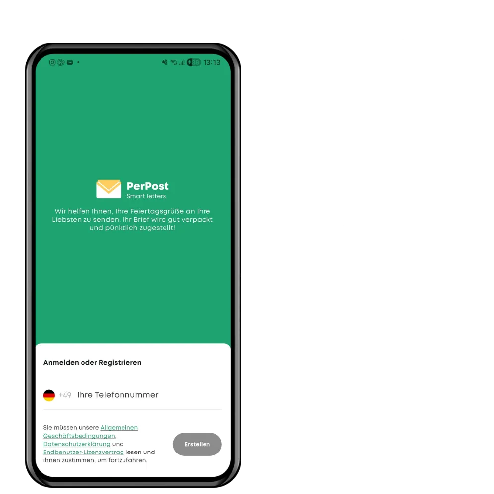 PerPost App auf dem Smartphone